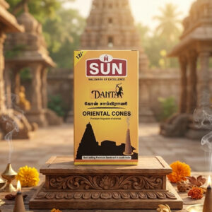 Premium Jasmine Dhoop Cone Sambrani | Long Lasting Mogra Fragrance Dhoop Cones for Pooja & Temple Use