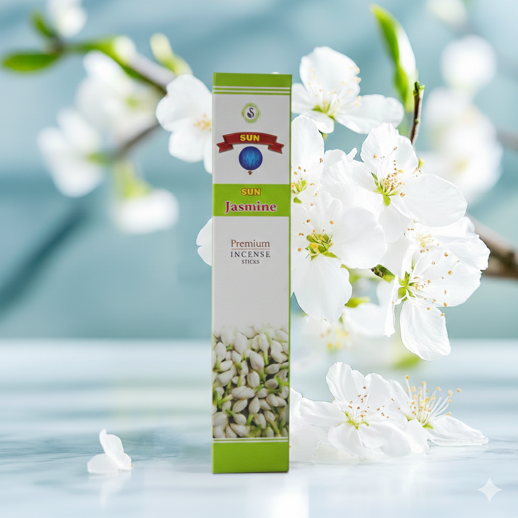 Premium Jasmine Agarbatti – Long Lasting Mogra Fragrance Incense Sticks for Pooja & Home