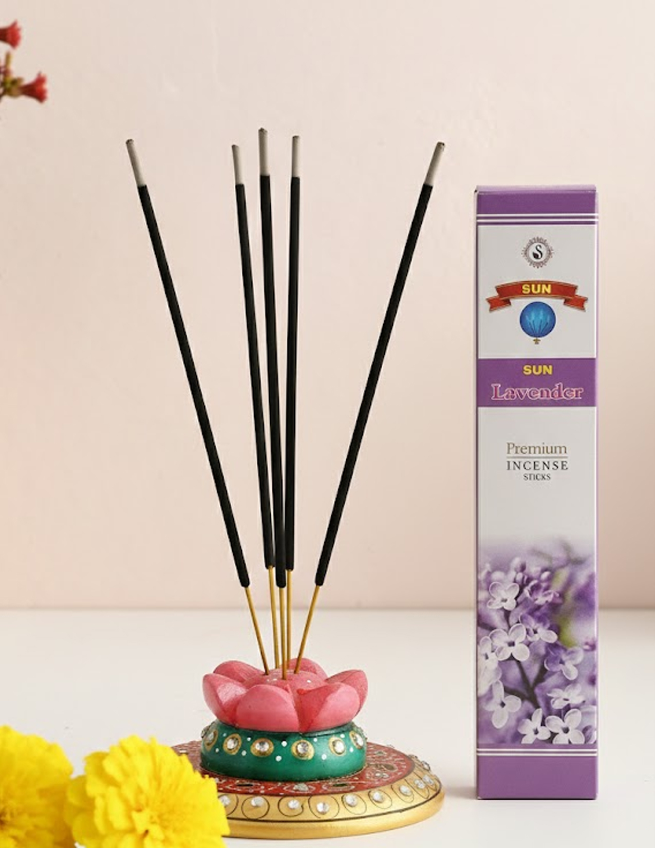 Premium Lavender Agarbatti – Long Lasting Calming Incense Sticks for Meditation & Home Fragrance
