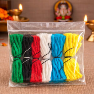 Sun Navagraha Wicks | 9 Color Cotton Thiri for Navagraha Pooja & Deepam Lighting